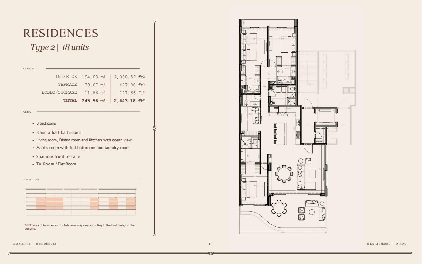 Residences Type 2 floor plan